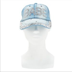 “Babe” 100% Cotton Denim Bling Hat